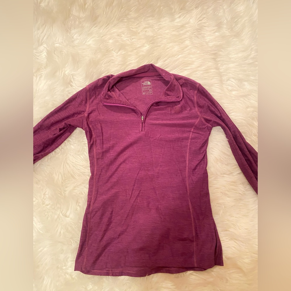 North Face half zip pullover Purple Small
